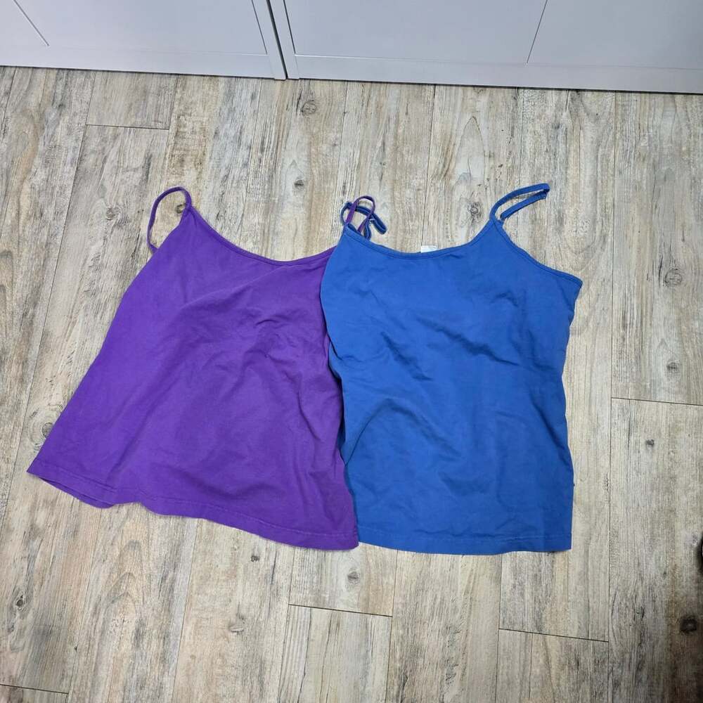 Roaman's Cami Bundle Size 1X Blue Purple Tank Tops